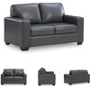 image:imageSignature Design by Ashley Bolsena Queen Leather Sofa Sleeper CaramelGrey