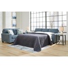 image:imageSignature Design by Ashley Cashton Queen Sleeper Sofa Bed Couch Dark BlueBlue