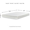 image:imageSignature Design by Ashley Chime Memory Foam Mattress 12 Inch QueenFull