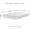 image:imageSignature Design by Ashley Chime Memory Foam Mattress 12 Inch QueenKing