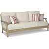 image:imageSignature Design by Ashley Clare View 1Piece Eucalyptus Outdoor SofaBeige