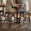 image:imageSignature Design by Ashley Counter Height Stools Set of 2 Backless GrayGrey