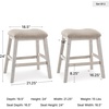 image:imageSignature Design by Ashley Counter Height Stools Set of 2 Backless GrayLight Brown  White