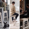 image:imageSignature Design by Ashley Counter Height Stools Set of 2 Backless GrayLight Brown  White