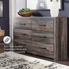 image:imageSignature Design by Ashley Drystan Rustic 2 Drawer Nightstand USBCBrown