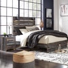 image:imageSignature Design by Ashley Drystan Rustic 2 Drawer Nightstand USBCBrown