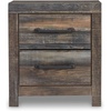 image:imageSignature Design by Ashley Drystan Rustic 2 Drawer Nightstand USBCBrown