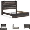 image:imageSignature Design by Ashley Drystan Rustic 2 Drawer Nightstand USBCBrown