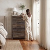 image:imageSignature Design by Ashley Drystan Rustic 2 Drawer Nightstand USBCBrown