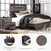 image:imageSignature Design by Ashley Drystan Rustic 2 Drawer Nightstand USBCBrown