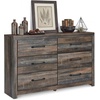 image:imageSignature Design by Ashley Drystan Rustic 2 Drawer Nightstand USBCBrown