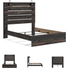 image:imageSignature Design by Ashley Drystan Rustic 2 Drawer Nightstand USBCBrown