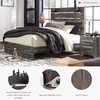 image:imageSignature Design by Ashley Drystan Rustic 2 Drawer Nightstand USBCBrown