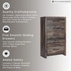 image:imageSignature Design by Ashley Drystan Rustic 2 Drawer Nightstand USBCBrown