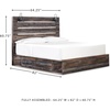 image:imageSignature Design by Ashley Drystan Rustic 2 Drawer Nightstand USBCBrown