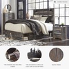 image:imageSignature Design by Ashley Drystan Rustic 2 Drawer Nightstand USBCBrown