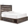image:imageSignature Design by Ashley Drystan Rustic 2 Drawer Nightstand USBCBrown