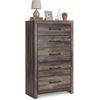 image:imageSignature Design by Ashley Drystan Rustic 2 Drawer Nightstand USBCBrown