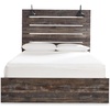 image:imageSignature Design by Ashley Drystan Rustic 2 Drawer Nightstand USBCBrown