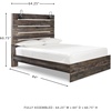 image:imageSignature Design by Ashley Drystan Rustic 2 Drawer Nightstand USBCBrown