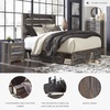 image:imageSignature Design by Ashley Drystan Rustic 2 Drawer Nightstand USBCBrown