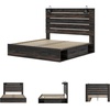 image:imageSignature Design by Ashley Drystan Rustic 2 Drawer Nightstand USBCBrown