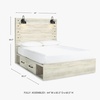 image:imageSignature Design by Ashley Drystan Rustic 2 Drawer Nightstand USBCCream