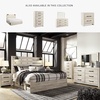 image:imageSignature Design by Ashley Drystan Rustic 2 Drawer Nightstand USBCCream