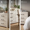 image:imageSignature Design by Ashley Drystan Rustic 2 Drawer Nightstand USBCCream