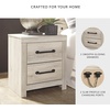 image:imageSignature Design by Ashley Drystan Rustic 2 Drawer Nightstand USBCCream