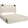 image:imageSignature Design by Ashley Drystan Rustic 2 Drawer Nightstand USBCCream