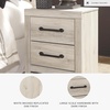 image:imageSignature Design by Ashley Drystan Rustic 2 Drawer Nightstand USBCCream