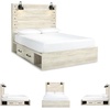 image:imageSignature Design by Ashley Drystan Rustic 2 Drawer Nightstand USBCCream