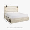 image:imageSignature Design by Ashley Drystan Rustic 2 Drawer Nightstand USBCCream