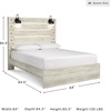 image:imageSignature Design by Ashley Drystan Rustic 2 Drawer Nightstand USBCCream