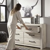 image:imageSignature Design by Ashley Drystan Rustic 2 Drawer Nightstand USBCCream