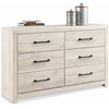 image:imageSignature Design by Ashley Drystan Rustic 2 Drawer Nightstand USBCCream