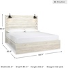 image:imageSignature Design by Ashley Drystan Rustic 2 Drawer Nightstand USBCCream