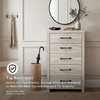 image:imageSignature Design by Ashley Drystan Rustic 2 Drawer Nightstand USBCCream