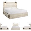 image:imageSignature Design by Ashley Drystan Rustic 2 Drawer Nightstand USBCCream