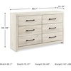 image:imageSignature Design by Ashley Drystan Rustic 2 Drawer Nightstand USBCCream