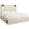 image:imageSignature Design by Ashley Drystan Rustic 2 Drawer Nightstand USBCCream