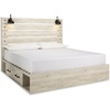 image:imageSignature Design by Ashley Drystan Rustic 2 Drawer Nightstand USBCCream