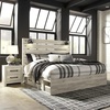 image:imageSignature Design by Ashley Drystan Rustic 2 Drawer Nightstand USBCCream