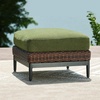 image:imageSignature Design by Ashley Horizon Hall Casual Outdoor Loveseat with Cushion UVResistant Nuvella Fabric Resin Wicker amp Aluminum Frame Ideal for Deck or Lanai Furniture Green amp Dark BrownOutdoor Ottoman