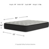 image:imageSignature Design by Ashley Hybrid 1300 13 Inch Plush Gel Memory Foam Mattress with Edge Support for Pressure Relief Queen FiberglassFree Mattress in A BoxTwin