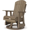 image:imageSignature Design by Ashley Hyland Wave Modern Outdoor Swivel Glider Chair Gentle Gliding Motion Stainless Steel Hardware and HDPE 3088 W x 305 D x 4163 H BlackBrown