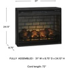 image:imageSignature Design by Ashley Infrared Electric Fireplace Insert for TV StandLarge