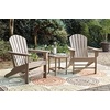 image:imageSignature Design by Ashley Karson City HDPE Adirondack Chair GreenBeige