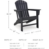 image:imageSignature Design by Ashley Karson City HDPE Adirondack Chair GreenBlack